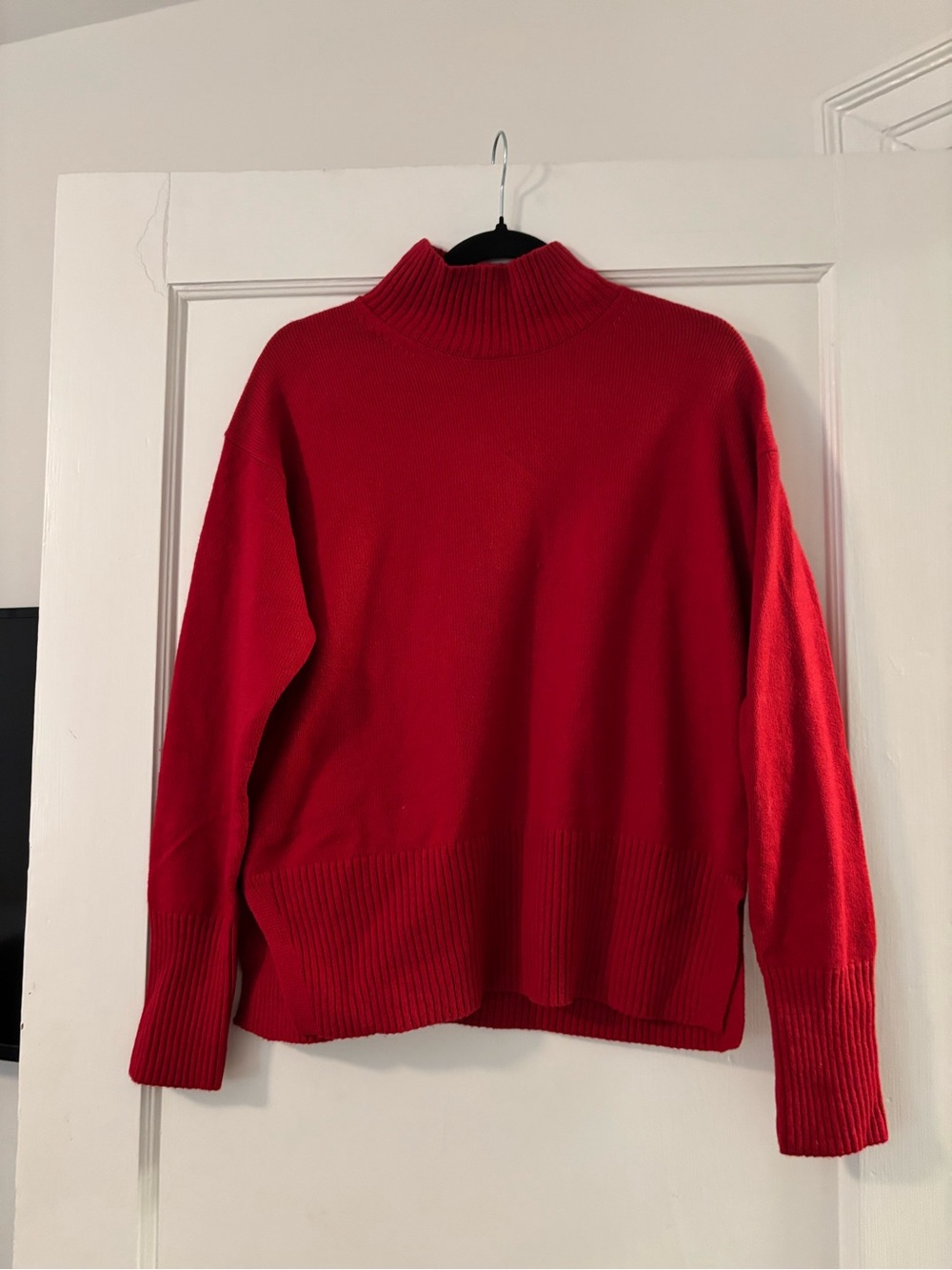 Banana Republic Red Mock Neck Sweater